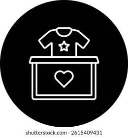 Clothes Donation vector icon. Can be used for printing, mobile and web applications.
