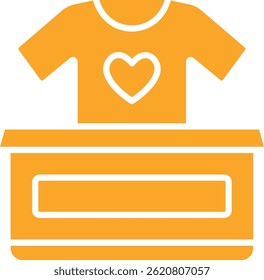 Ícone do vetor de Doação de Roupas. Pode ser usado para impressão, aplicativos móveis e da Web.