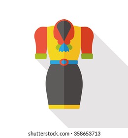 clothes dress flat icon