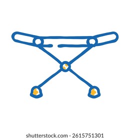 clothes dryer doodle icon sketch vector. clothes dryer sign. isolated symbol illustration