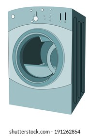 clothes dryer isolated on a white background