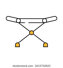 clothes dryer line icon vector. clothes dryer sign. isolated symbol illustration