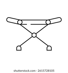 clothes dryer line icon vector. clothes dryer sign. isolated contour symbol black illustration