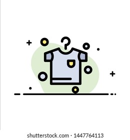 Clothes, Drying, Hanging  Business Flat Line Filled Icon Vector Banner Template