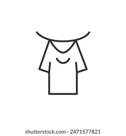 Clothes drying icon. Simple clothes drying icon for social media, app, and web design. Vector illustration.