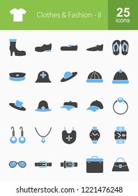 Clothes & Fashion Glyph Icons