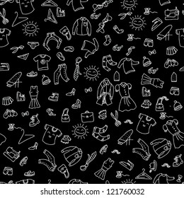 Clothes fashion seamless pattern