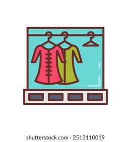 Clothes Filled Icons , Vector illustration