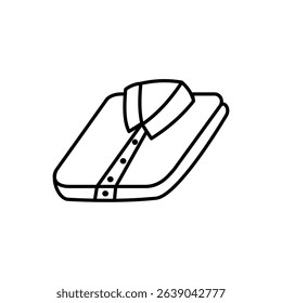 Clothes fold icon, vector illustration, symbol, design logo template picture, for ui or ux isolated on white for mobile app, editable