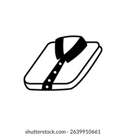 Clothes fold icon, vector illustration, symbol, design logo template picture, for ui or ux isolated on white for mobile app, editable