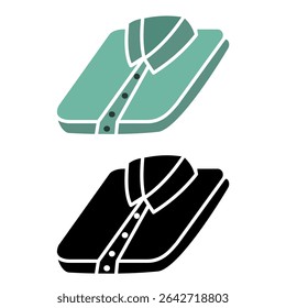Clothes fold icon, vector illustration, symbol, design logo template picture, for ui or ux isolated on white for mobile app, editable