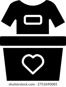 Clothes Glyph Icon Vector Design