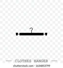 clothes hanger black icon vector. icon of hanger for clothes. 