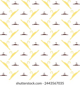 Clothes Hanger charming trendy colored repeating pattern vector illustration cool design