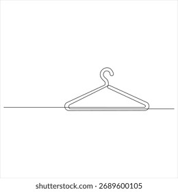 Cabide de roupa contínua online desenho vetor ilustração