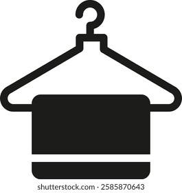 A clothes hanger is a device used for hanging clothes to keep them organized, wrinkle-free, and accessible. Typically made of plastic, wood, or metal, it mimics shoulder shape.