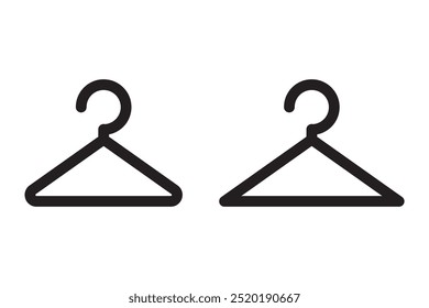 clothes hanger fashion icon vector