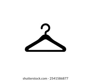 Clothes hanger fashion icon vector. Hanger vector icon for website design, app, and UI, isolated on a white background. EPS10.