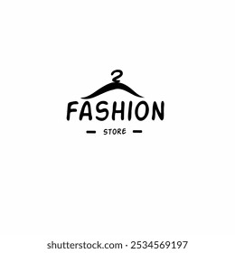 clothes hanger fashion template for brands, enterprises and businesses, women's business fashion icon