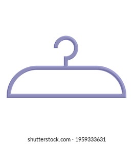 Clothes hanger icon. Cartoon of Clothes hanger vector icon for web design isolated on white background