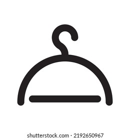 Icono de colgador de ropa. Ilustración vectorial del colgador de abrigo