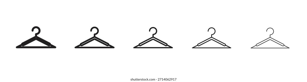 Design de ícone de cabide de roupas, logotipo, aplicativo, UI. Ilustração vetorial, EPS