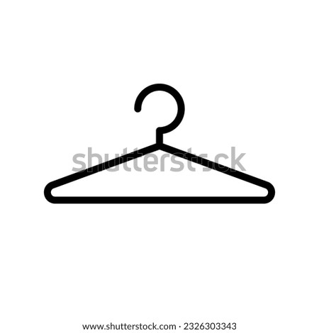 Clothes hanger icon. Dressing room icon. Vector.