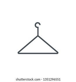 Clothes hanger icon. Fashion sign