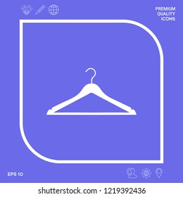 Clothes Hanger icon. Graphic elements for your design