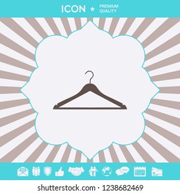 Clothes Hanger icon. Graphic elements for your design