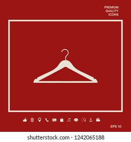 Clothes Hanger icon. Graphic elements for your design