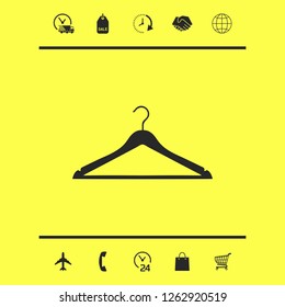 Clothes Hanger icon. Graphic elements for your design