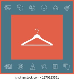 Clothes Hanger icon. Graphic elements for your design