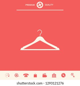 Clothes Hanger icon. Graphic elements for your design