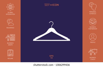 Clothes Hanger icon. Graphic elements for your design
