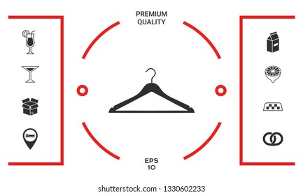 Clothes Hanger icon. Graphic elements for your design