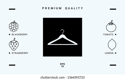 Clothes Hanger icon. Graphic elements for your design