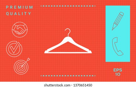 Clothes Hanger icon. Graphic elements for your design