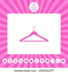 Clothes Hanger icon. Graphic elements for your design