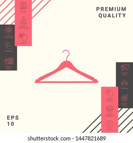 Clothes Hanger icon. Graphic elements for your design