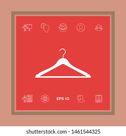 Clothes Hanger icon. Graphic elements for your design