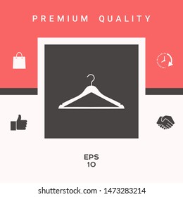 Clothes Hanger icon. Graphic elements for your design