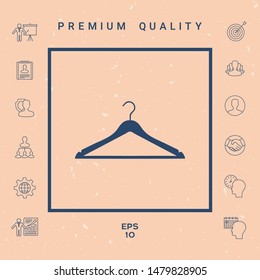 Clothes Hanger icon. Graphic elements for your design
