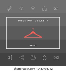 Clothes Hanger icon. Graphic elements for your design