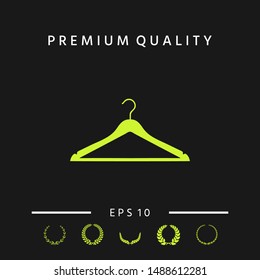 Clothes Hanger icon. Graphic elements for your design
