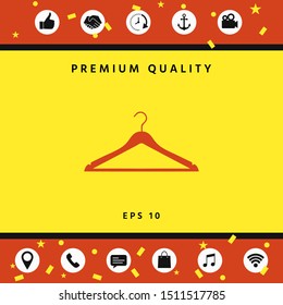 Clothes Hanger icon. Graphic elements for your design