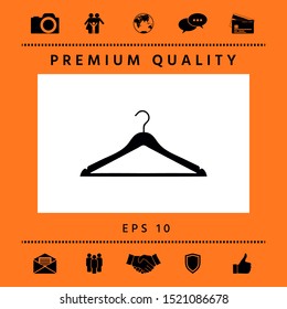Clothes Hanger icon. Graphic elements for your design