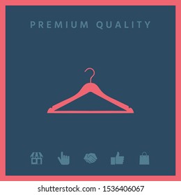 Clothes Hanger icon. Graphic elements for your design