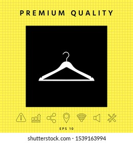 Clothes Hanger icon. Graphic elements for your design