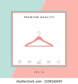 Clothes Hanger icon. Graphic elements for your design